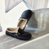 Mantova 女外穿羊毛包头拖鞋 曼托瓦2025新款 马皮加绒勃肯拖鞋