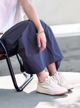 Mantova 曼托瓦早秋新款做旧水洗马皮系带百搭运动休闲鞋板鞋女鞋