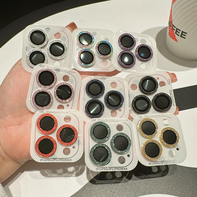 苹果17promax闪粉鹰眼镜头膜15