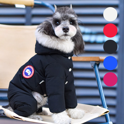 一阅心田毛领大鹅羽绒服2025年新款狗狗衣服冬天保暖时尚羽绒衣