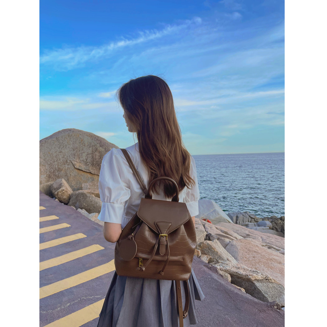 休闲女双肩包时尚ins潮