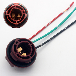 适用于大众宝来刹车灯座后尾灯底座行车灯双丝双触点高低角卤素灯