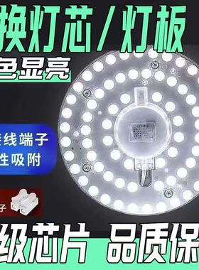 LED吸顶灯灯芯超亮家用灯板灯条灯管磁吸照明客厅卧室厨房贴片