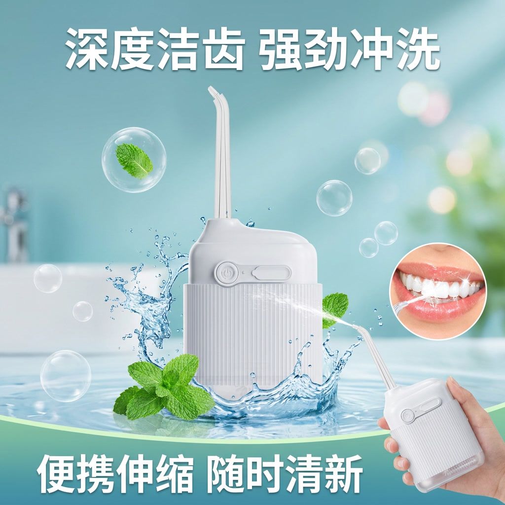 随身口袋冲牙器正畸专用水洗牙器户外儿童牙缝清洁口腔护理神器