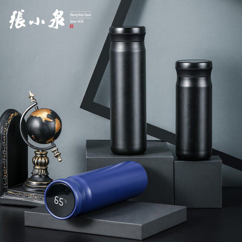 张小泉智能保温杯男水杯大容量316不锈钢带茶滤茶杯360ML黑 /蓝使用感如何?