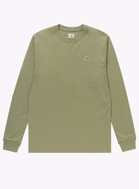 New Balance/NBTeddy Made美产薄款纯色休闲套头卫衣上衣 MT21542