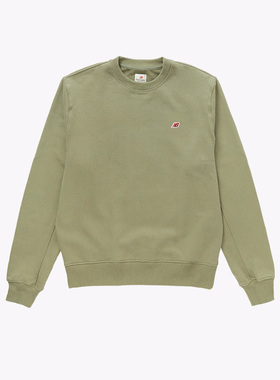 New Balance/NB Teddy Made美产厚款纯色休闲套头卫衣 MT21541