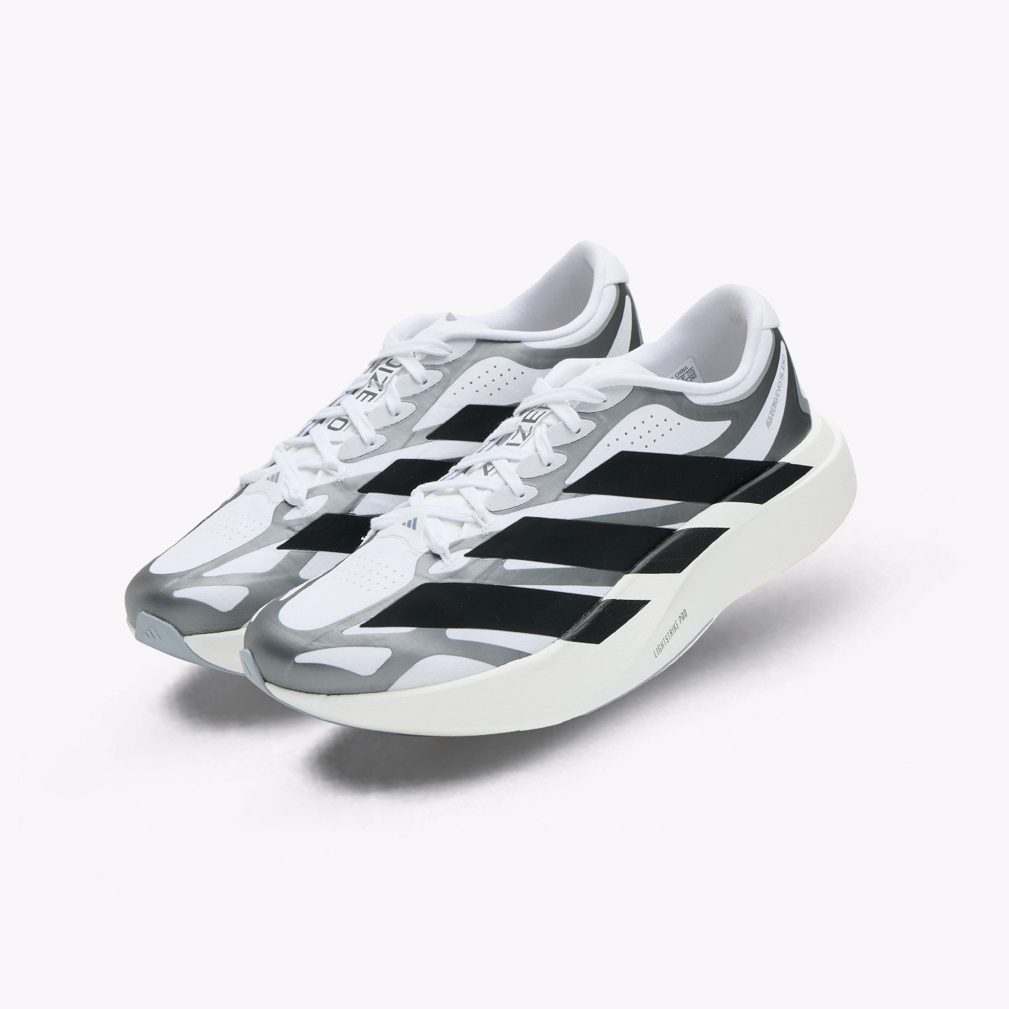 AdidasEvoSL黑白简约运动跑鞋图片