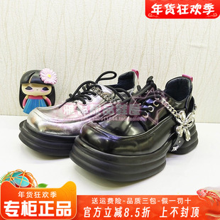 正品Kiss Kitty女鞋促销春季新款松糕鞋英伦小皮鞋单鞋SA43149-36