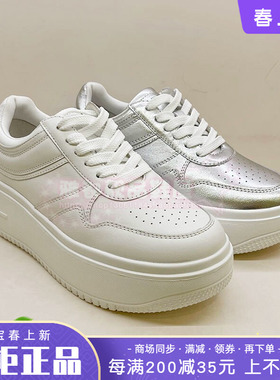 正品Harson/哈森女鞋2025秋新款舒适系带运动休闲鞋HCL255801