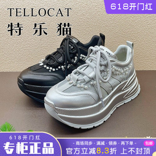 正品TELLOCAT特乐猫女鞋2025春季透气舒适系带运动鞋时尚个性