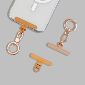 星宇橙手机垫片超薄通用手机挂绳夹片新款 玫瑰金指环扣手机挂件女