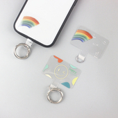 男女款 新款 创意手机壳挂绳固定垫片结实防丢通用手机挂绳夹片个性