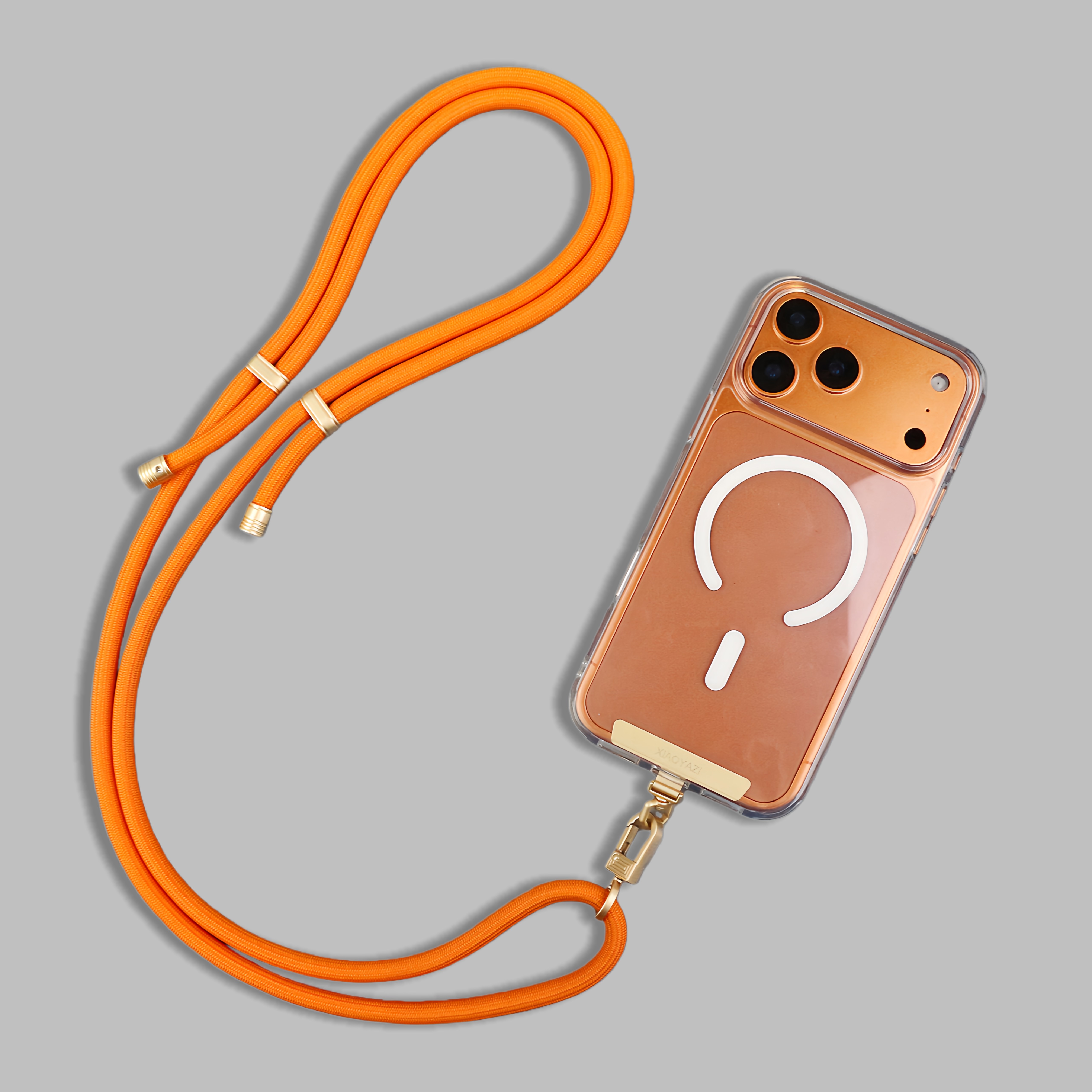 原创橙色手机斜挎挂绳新款可调节挂脖手机链高级感精致手机侧背带,3C数码配件,手机挂件/手机链,淘宝优惠券,粉丝福利购,淘宝优惠卷
