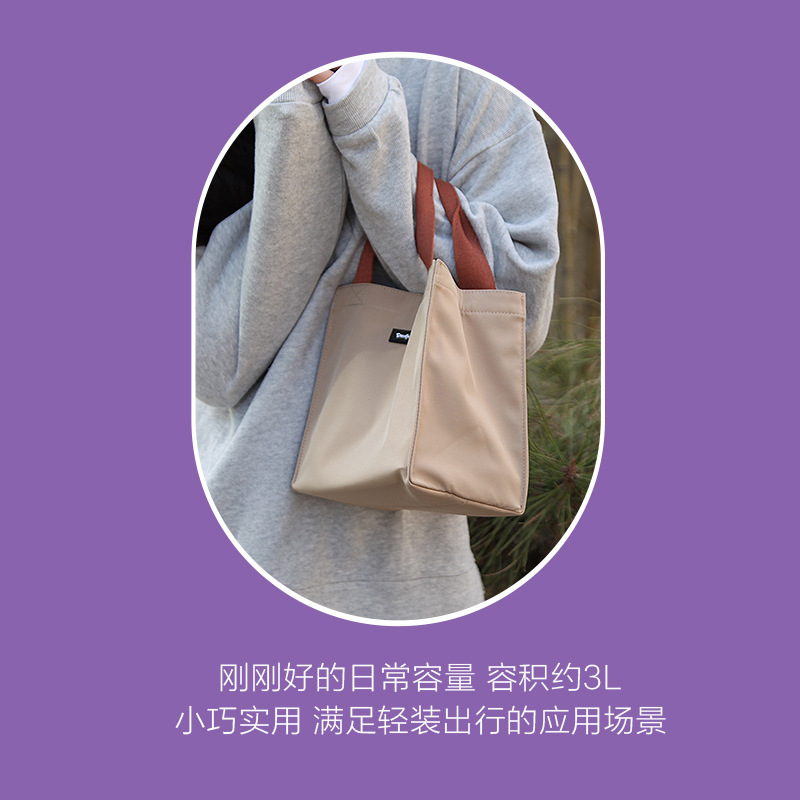 法式小拎包时尚小众女手提包手拎小方包布包包托特包迷你小包