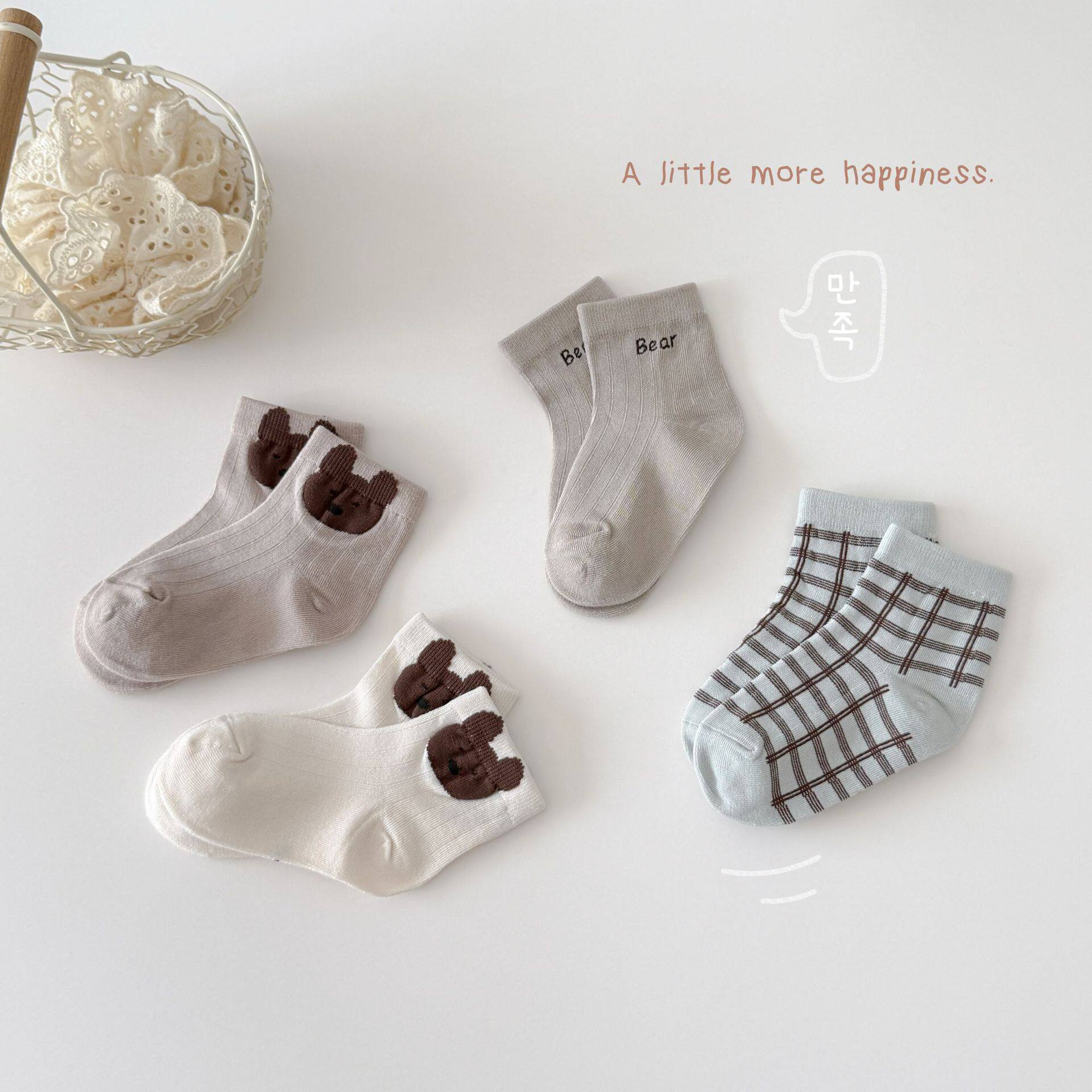 儿童袜子ins潮男女童透气短袜2026儿童袜子批发春夏薄款袜