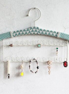 铁艺清新项链展示架 饰品收纳挂饰 首饰架衣架 橱窗壁挂摆件