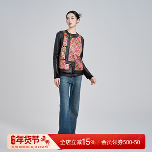 曼加塔【江崖金凤团花纹】春夏中式国风真丝贵气古韵马甲