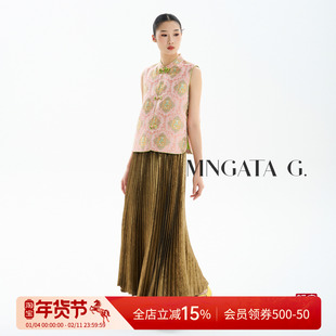 曼加塔【钱小萍 蟾宫折桂】2026早秋波嬉新中式女装女装宋锦马甲