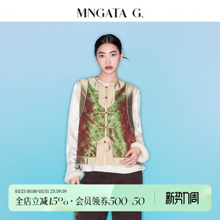 盘扣中国风马甲5062205 新中式 宫小妍 双宫绸·蝶织星河