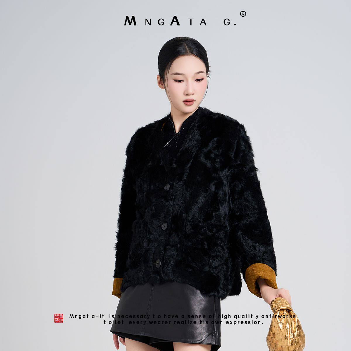 早秋桑蚕丝外套MNGATAG新中式