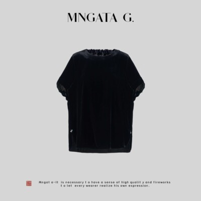 曼加塔真丝新中式国风短袖T恤