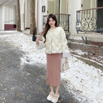 新中式拜年服外套时尚白色羽绒服女设计感小众羽绒服女2025新款冬