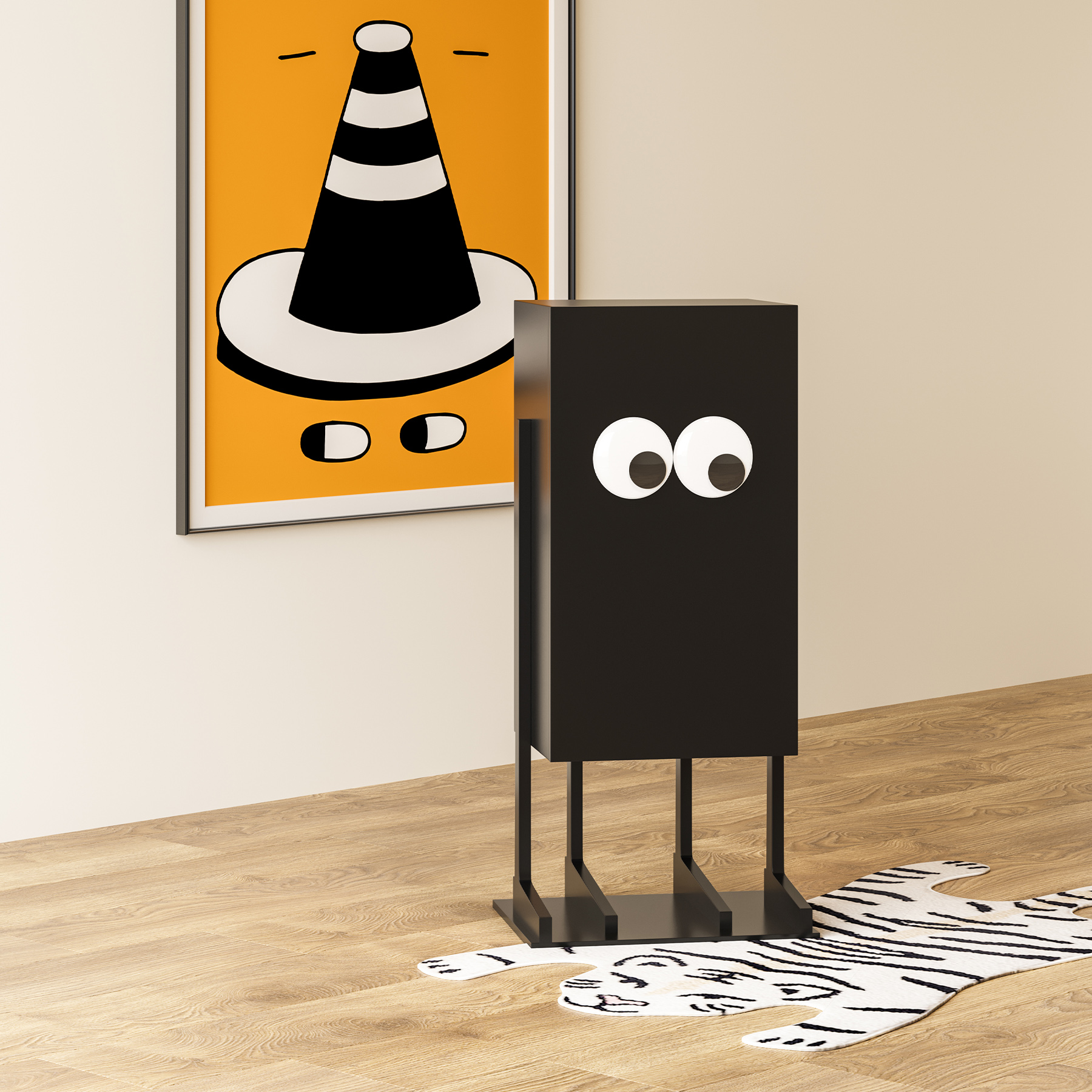 设计师童趣长脚怪柜子