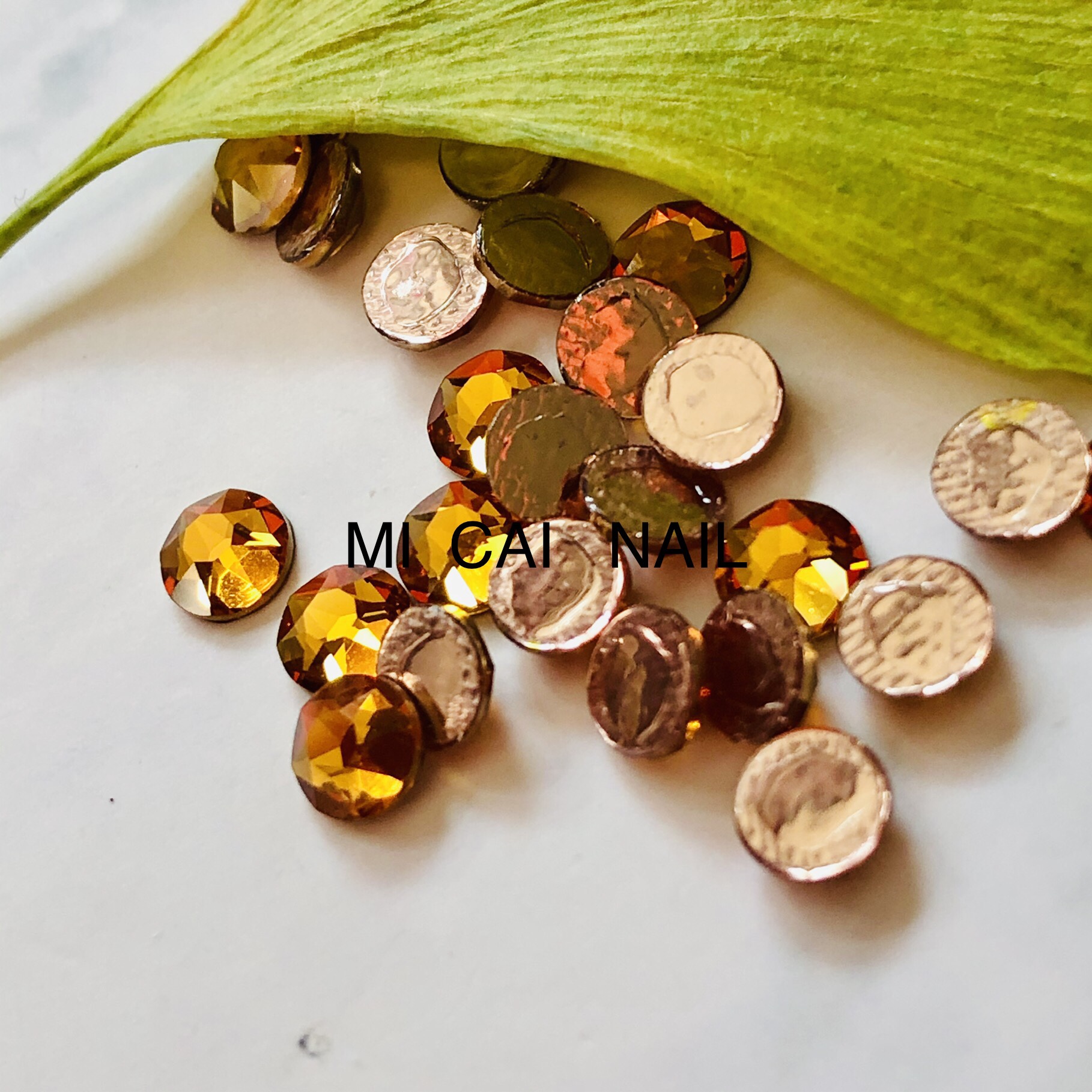 diy进口水晶烫金美甲奥钻