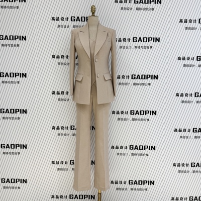 秋季商务通勤修身西服马夹三件套