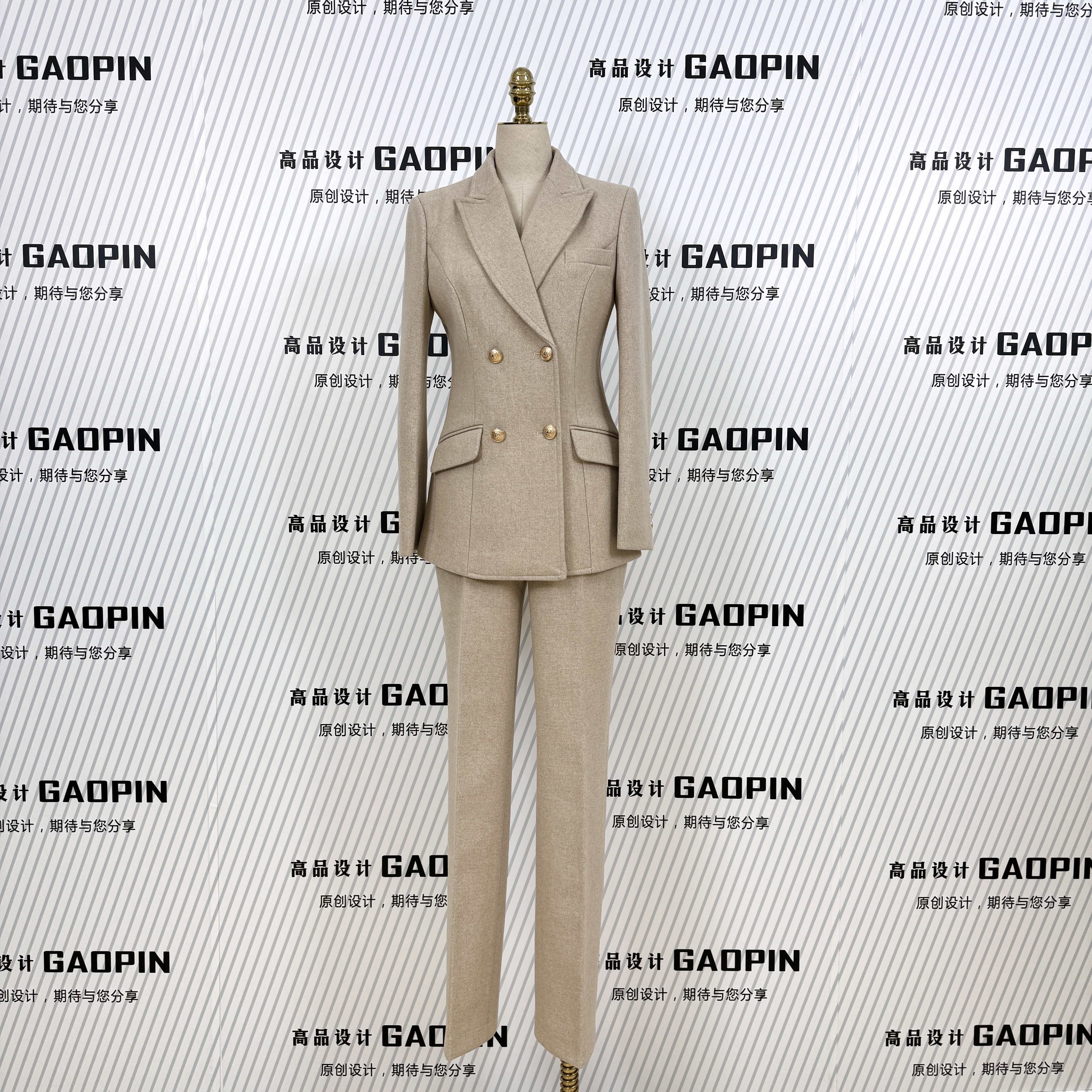 冬天保暖羊毛呢子西装时尚修身