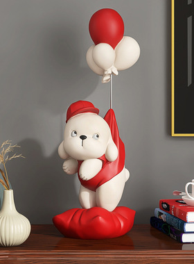治愈系元气狗摆件家居客厅装饰品送朋友闺蜜结婚新婚乔迁新居礼物