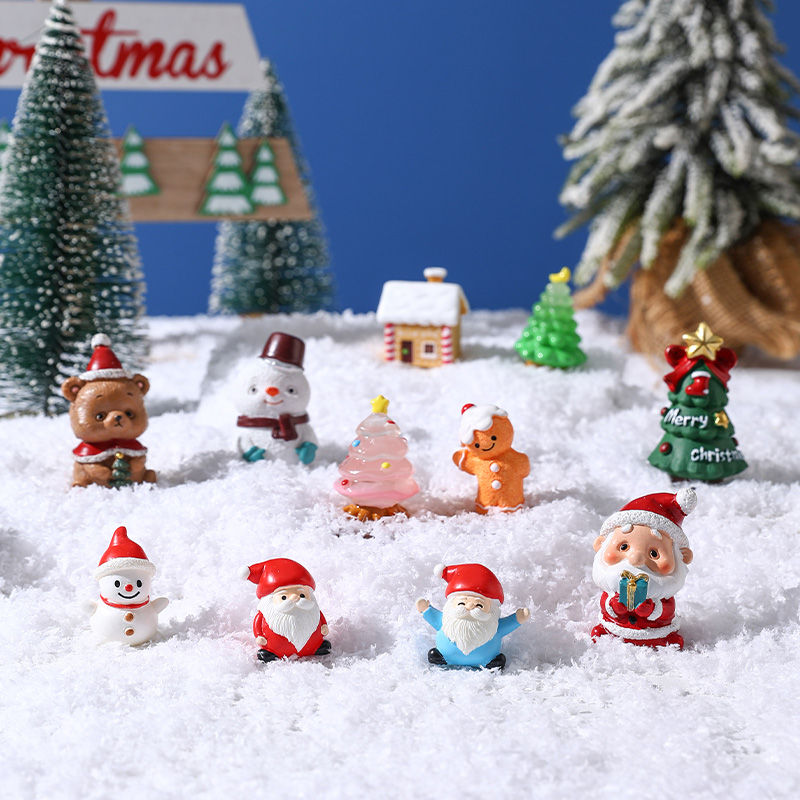 圣诞树脂桌面摆件装饰场景布置