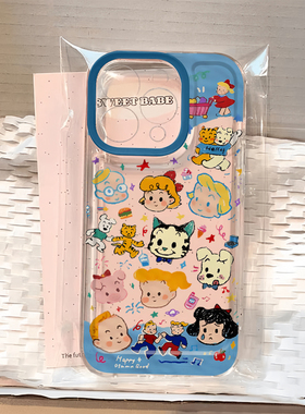涂鸦原田治适用苹果16promax手机壳iPhone15pro新款12华为mate70卡通p70小米14软壳vivooppo荣耀11红米note13