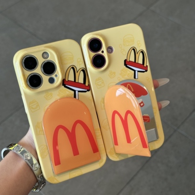 时尚高级感镜面支架手机壳