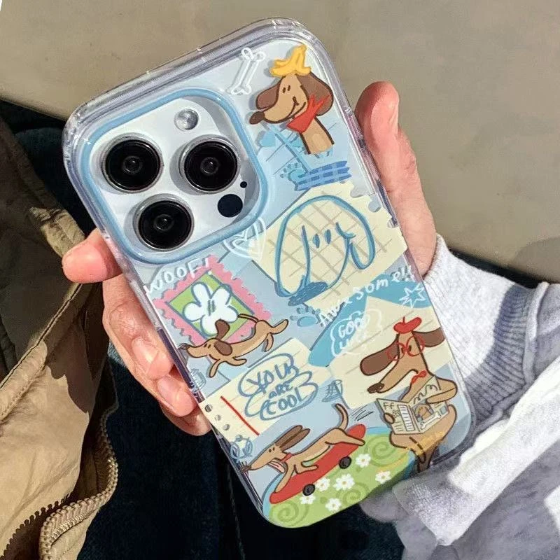 滑板腊肠狗适用iPhone16pro手机壳13苹果15promax可爱12女11华为mate60新款p70卡通vivoppo小米14红米k70荣耀,3C数码配件,手机保护套/壳,淘宝优惠券,粉丝福利购,淘宝优惠卷