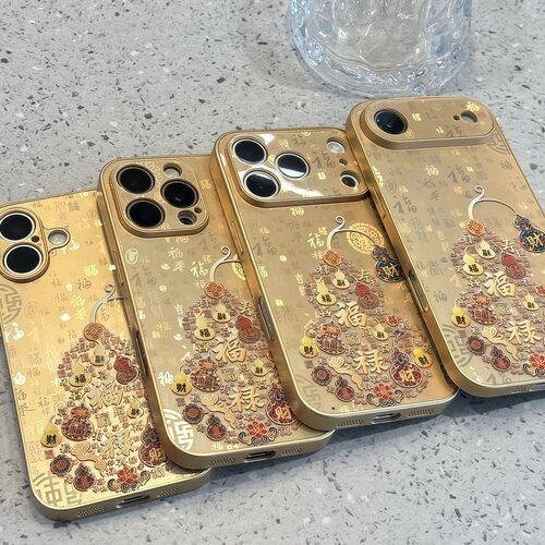 爆款百福图葫芦适用苹果16promax手机壳iPhone18pro华为P90小米17pro荣耀500国风OPPOfindx8红米k90VIVOs50套
