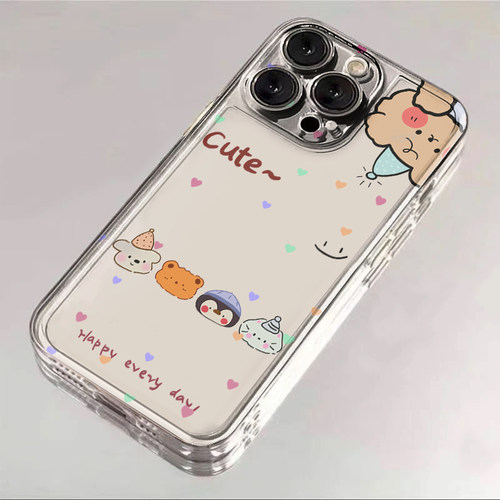 卡通小狗适用IPhone17promax手机壳15苹果16透明14华为p80童趣vivos30小米17防摔oppo13软壳12红米k90荣耀500