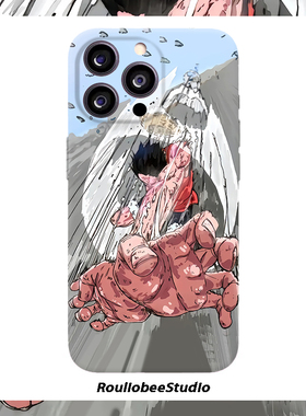 卡通张力路飞适用iPhone16promax手机壳苹果13菲林17华为mate70pro创意vivo小米15全包oppo红米k80硬壳12荣耀
