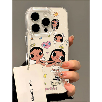 天使爱心小玉适用iPhone16pro手机壳15苹果17可爱14华为p70p80新款vivos30小米17pro红米k90荣耀oppofindx9壳