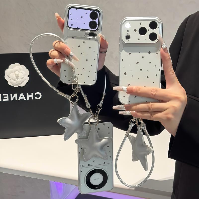 星星挂绳适用iPhone16promax手机壳13苹果15华为puar80创意VIVOPPOreno14小米17promax电镀12红米k90荣耀500