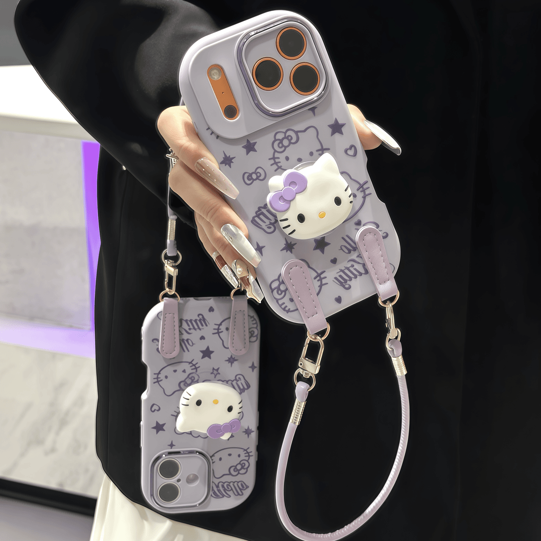 kt支架适用iPhone17promax手机壳12苹果16金属15华为p70卡通vivox200小米17pro防摔oppo软壳13红米nate14荣耀