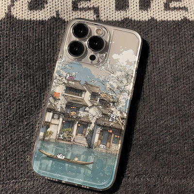 趣味全包插画太空壳可爱手机壳