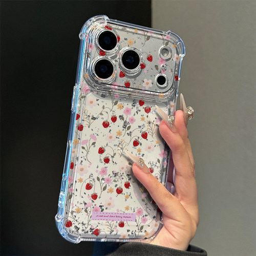 满屏春日碎花适用iPhone17promax手机壳苹果16pro女13华为mate70新款小米15荣耀300vivo四角防摔oppo红米note