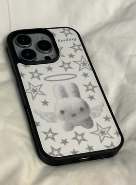 古早味星星兔子适用苹果16promax手机壳iphone14pro新款13卡通12日韩可爱11保护套15全包防摔14plu软边亚克力