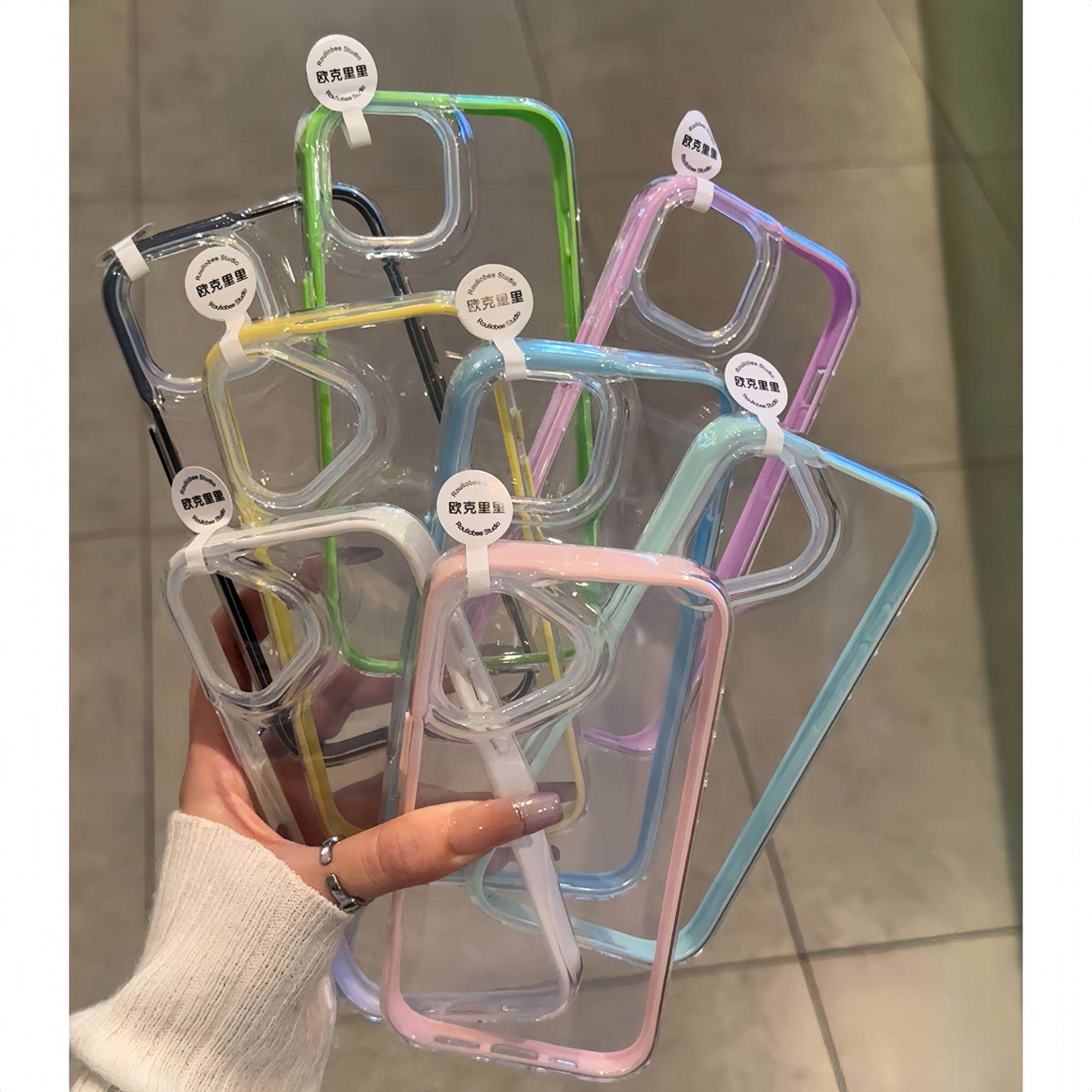 多巴胺炫彩软壳适用苹果16promax手机壳iphone14pro新款13简约12日韩11保护套15promax全包防摔15plus透明壳