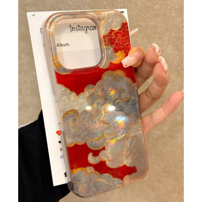 ins风个性适用苹果15promax手机壳iphone16pro祥云12华为mate60新款pura70/vivo小米14红米note13荣耀oppok70