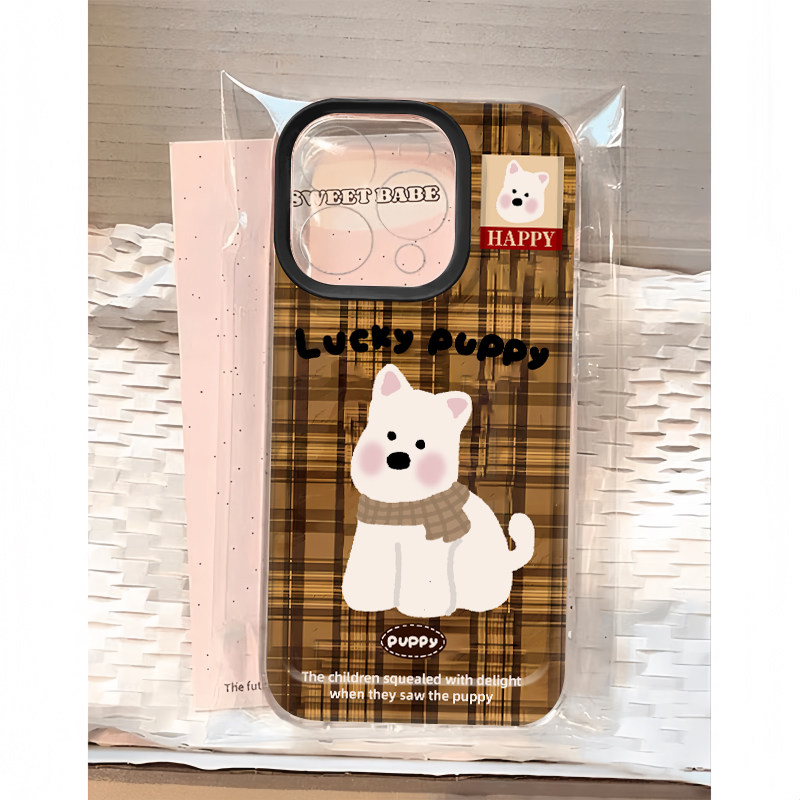 西高地手机壳新款可爱全包插画