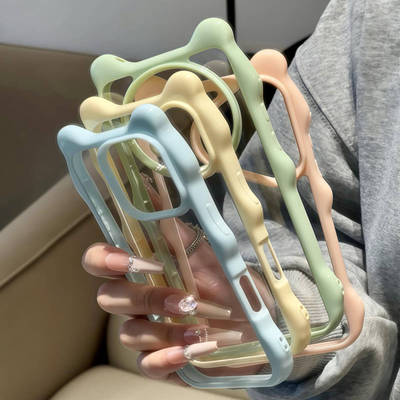 小熊耳朵适用苹果16promax手机壳iphone14pro新款13透明12小可爱11保护套15promax立体少女心p60华为mate70套