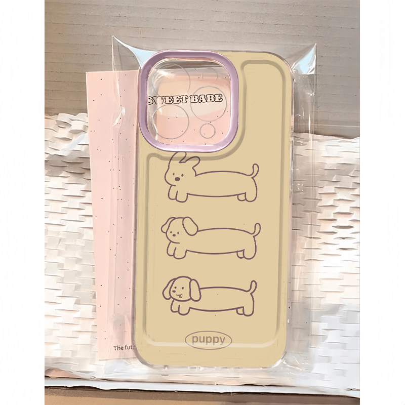 简约可爱全包超薄彩绘手机壳防摔